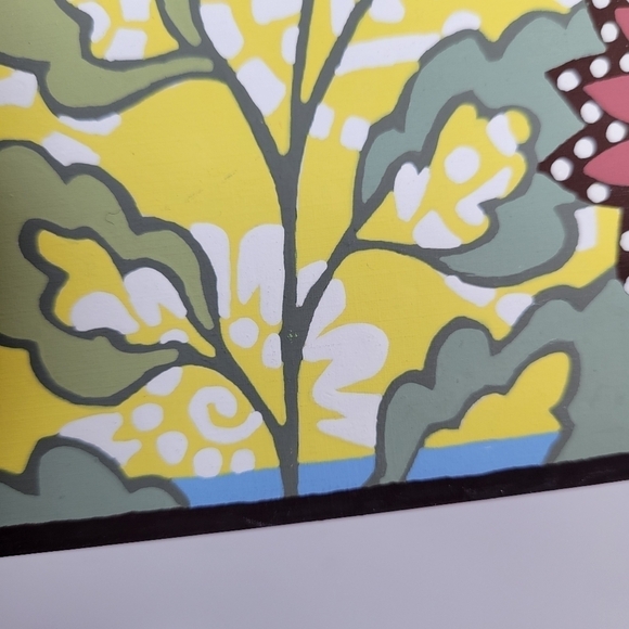 Floral Garden with Bird Paint by Number Painting Finished 11 by 11‎ Botanical - Picture 15 of 16